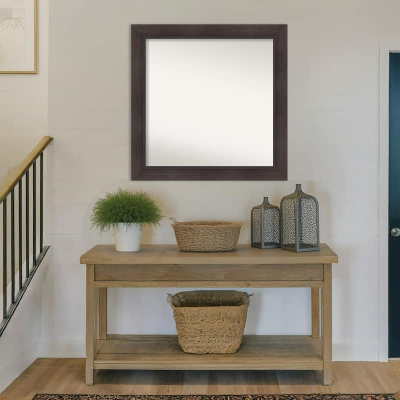 Sloped Non-Beveled Framed Wall Mirror