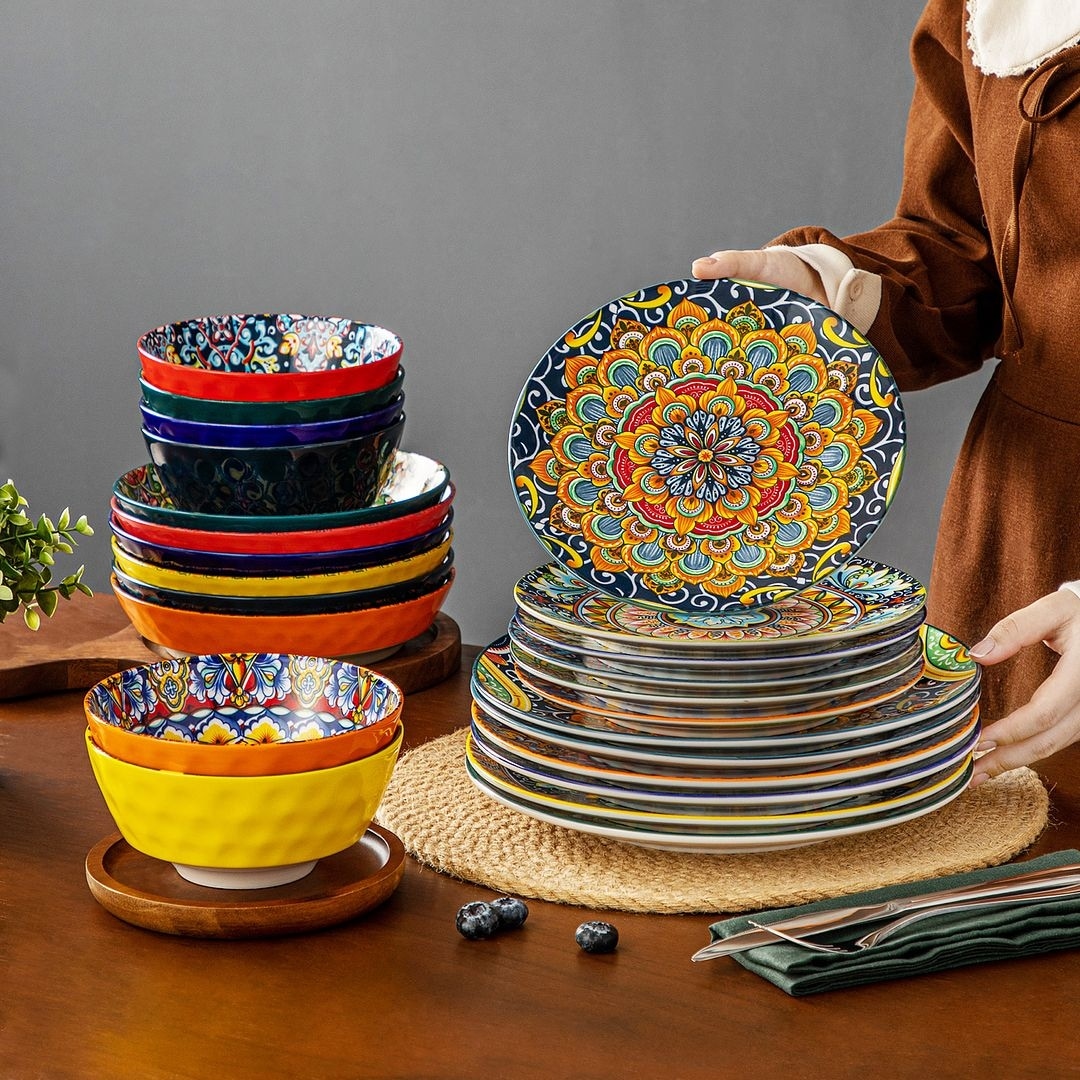 vancasso Bohemian Porcelain Pattern Dinnerware Set Bed Bath Beyond 39595654