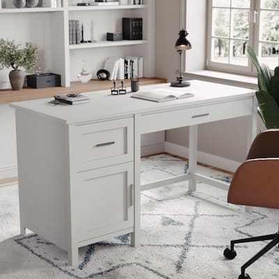 Martha Stewart Shaker Style Home Office Desk with Storage