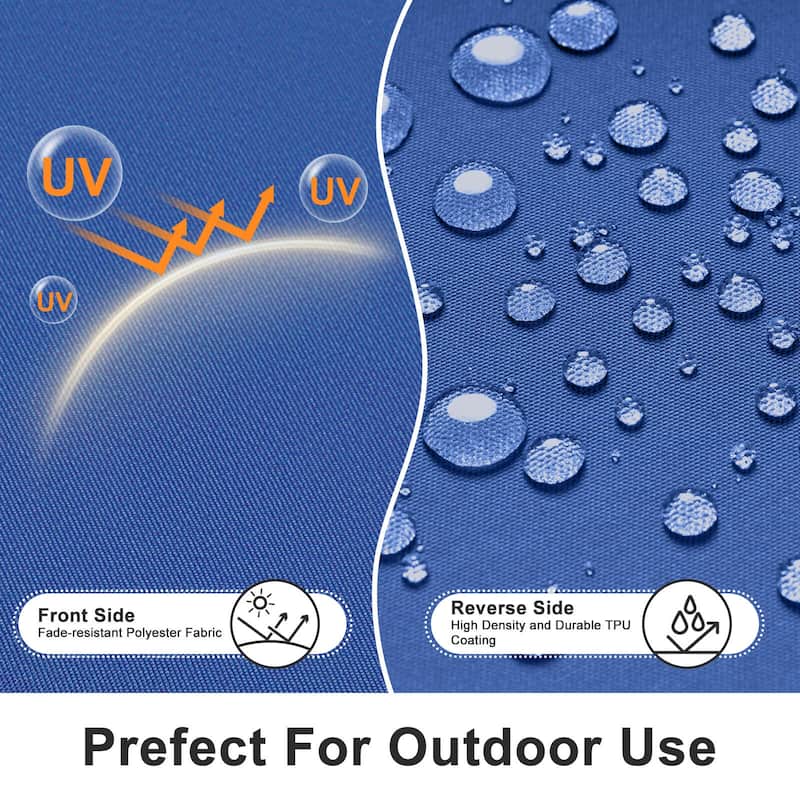 Aoodor Outdoor Chair Cushion, Soft, Fade-resistant Polyester Set of 2 - 21''x21''