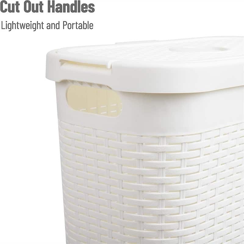 40L Slim Laundry Hamper Clothes Basket - 18"L x 10.4"W x 23.5"H