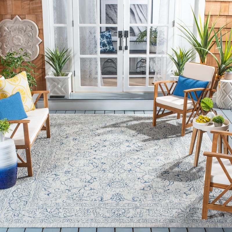 SAFAVIEH Courtyard Aquata Indoor/ Outdoor Waterproof Patio Backyard Rug