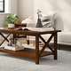 preview thumbnail 2 of 26, Classic Solid Wood Farmhouse Coffee Table