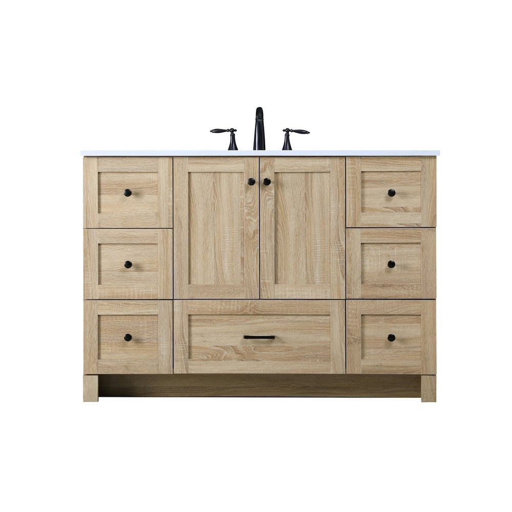 Elegant Lighting VF2848 Soma 48" Free Standing Single Basin Vanity Set
