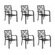 preview thumbnail 12 of 16, Outdoor Patio Stackable Dining Chairs Set of 4/6 6-Piece