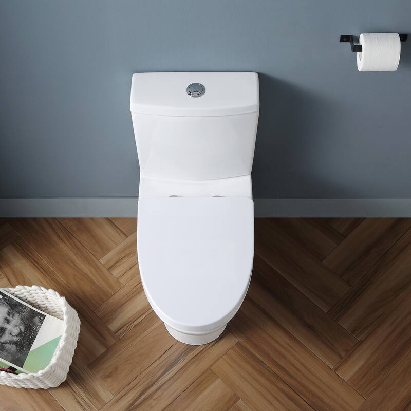 Beverly 2-Piece 1.1/1.6 GPF Dual Flush Elongated Toilet in White, Seat Included