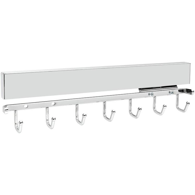 Rev-A-Shelf Sidelines 13-3/4 Inch Pull Out Belt Rack - Chrome
