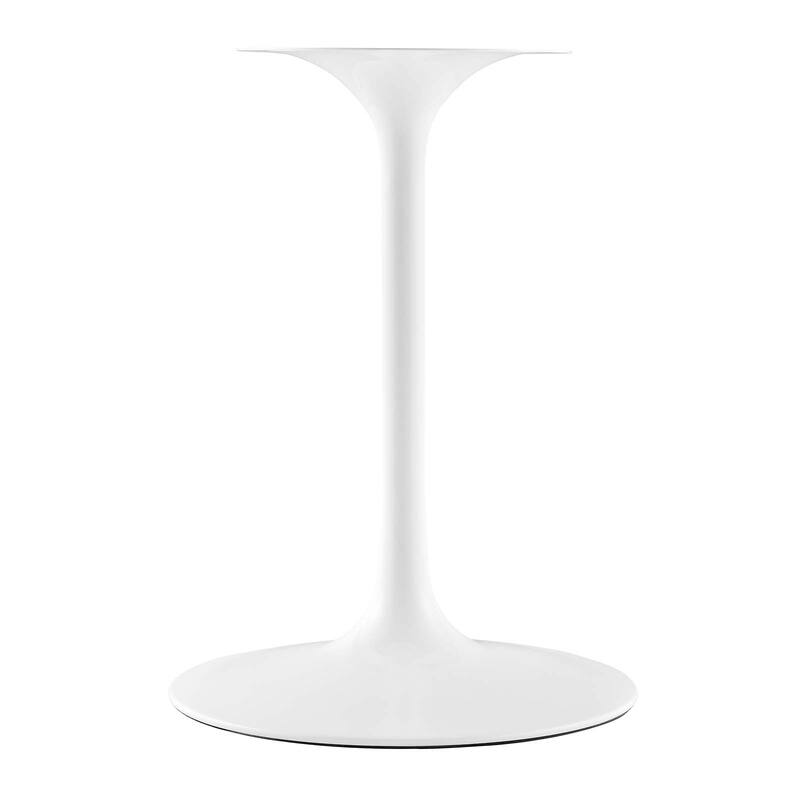 Square Wood Top Dining Table - White