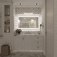preview thumbnail 83 of 84, Extra Large Black Frame LED Bathroom Vanity Mirror with 3 Years Warranty and UL Certified