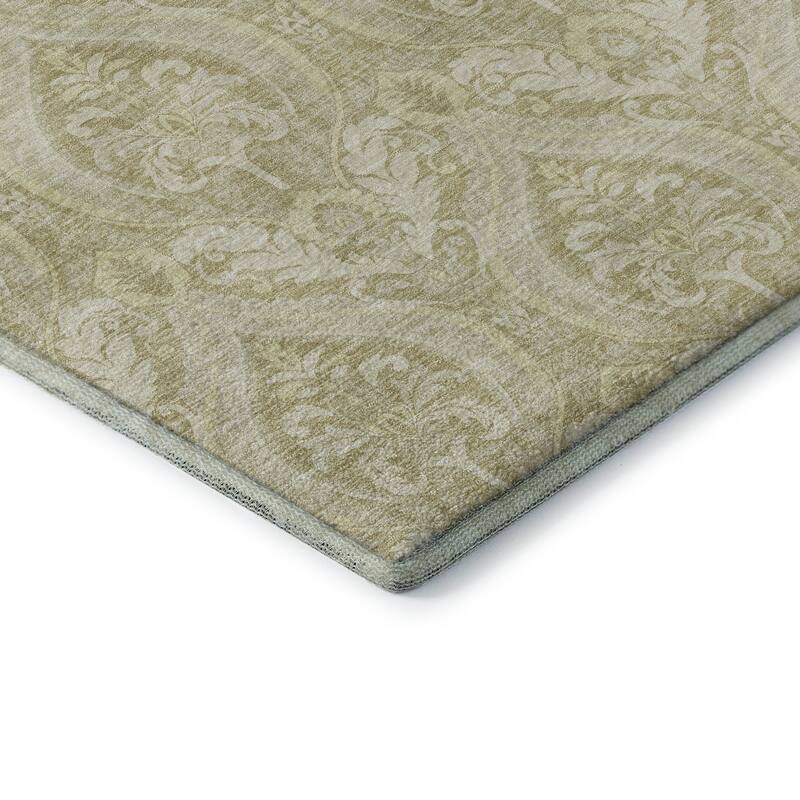 Premium Washable Super Soft Traditional Damask Mayfield Rug