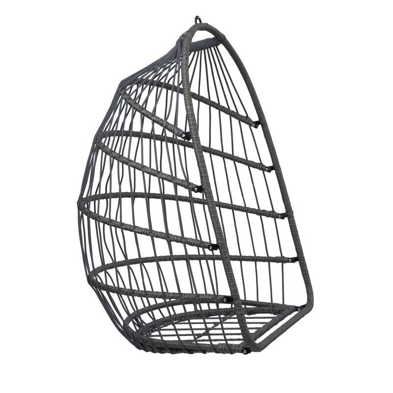 HDPE Egg Hanging Chair with Stand & Cushion