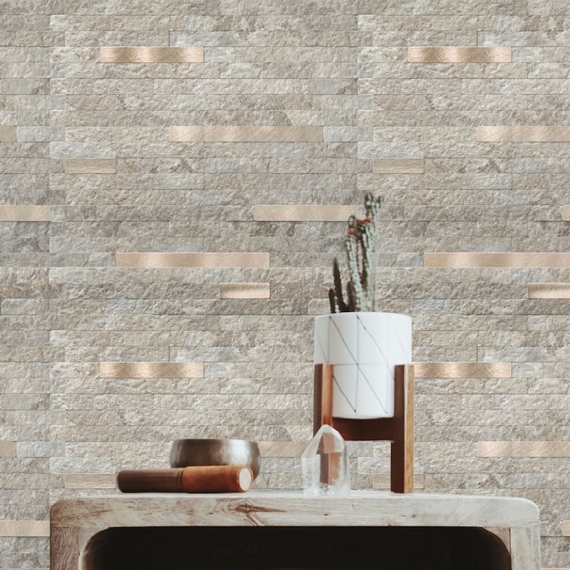 Art3d Peel and Stick Stone Backsplash Tile for Kitchen Bathroom(10 sq.ft/box)