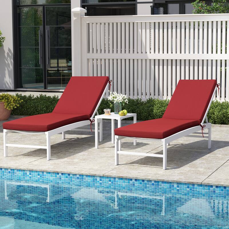 Outdoor Patio Chaise Lounge Chair Cushion