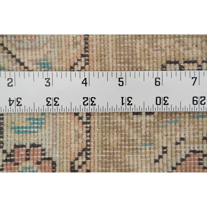 Hand Knotted Oriental 100% Wool Carpet Traditional Floral Oranges & Rust Tabriz Area Rug - 11' 5'' X 8' 0''