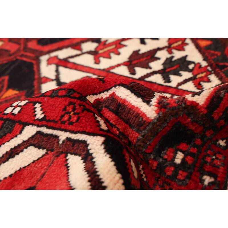 ECARPETGALLERY Hand-knotted Kayseri Vintage Red Wool Rug - 6'11 x 10'5