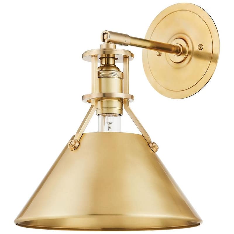 Hudson Valley Lighting Metal No. 2 Single Light 16" Wide Pendant - Aged Brass