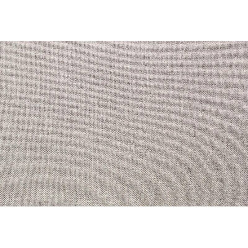 Queen Size Light Brown Burlap Fabric Upholstered Platform Bed with Tufted Headboard