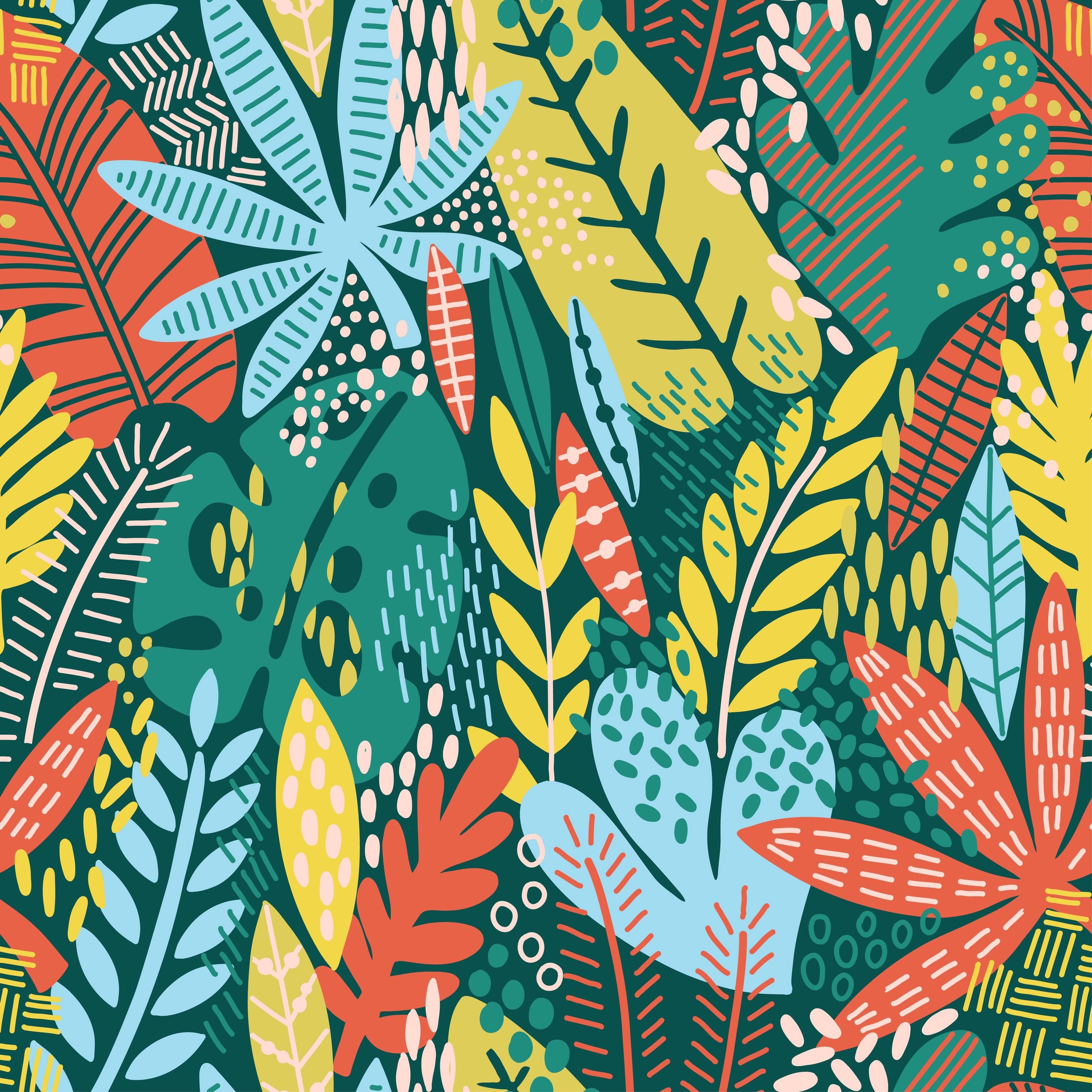 Bright Tropical Leaf Peel and Stick Wallpaper Bed Bath & Beyond