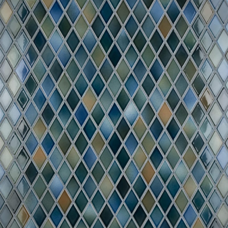 Merola Tile Hudson Kite Lagoon 10-1/8" x 11-3/4" Porcelain Floor and Wall Tile