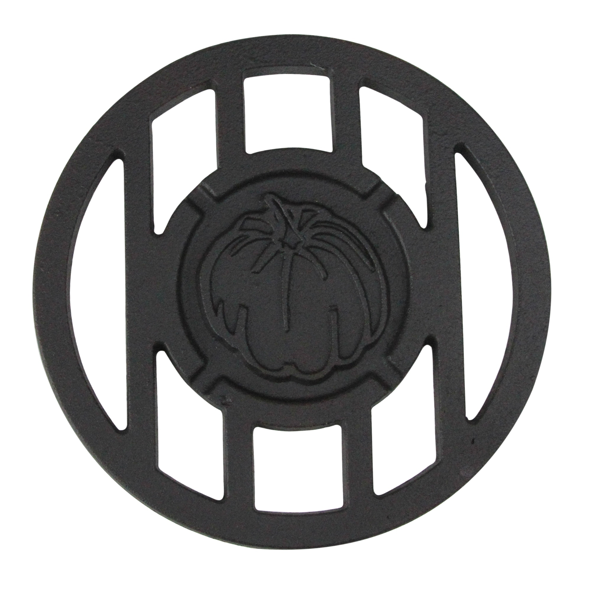 5.5" Black Harvest Inspired Pumpkin Halloween Grill Accessory