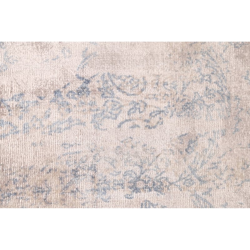 Modern Abstract Oriental Area Rug Handmade Wool Carpet - 6'7"x 9'10"