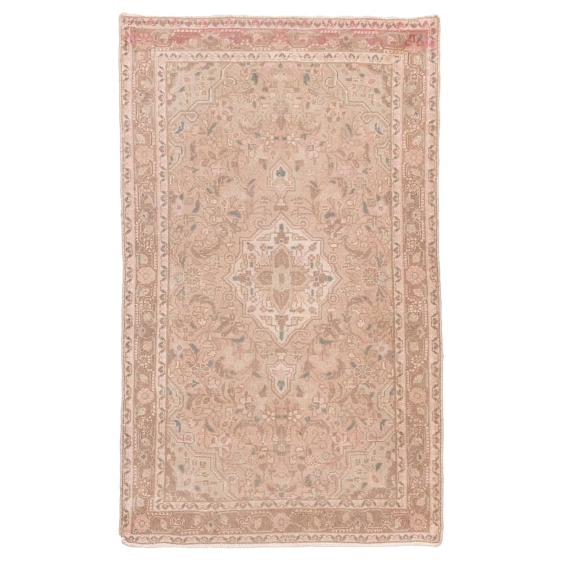 ECARPETGALLERY Hand-knotted Antalya Vintage Copper Wool Rug - 2'6 x 4'1