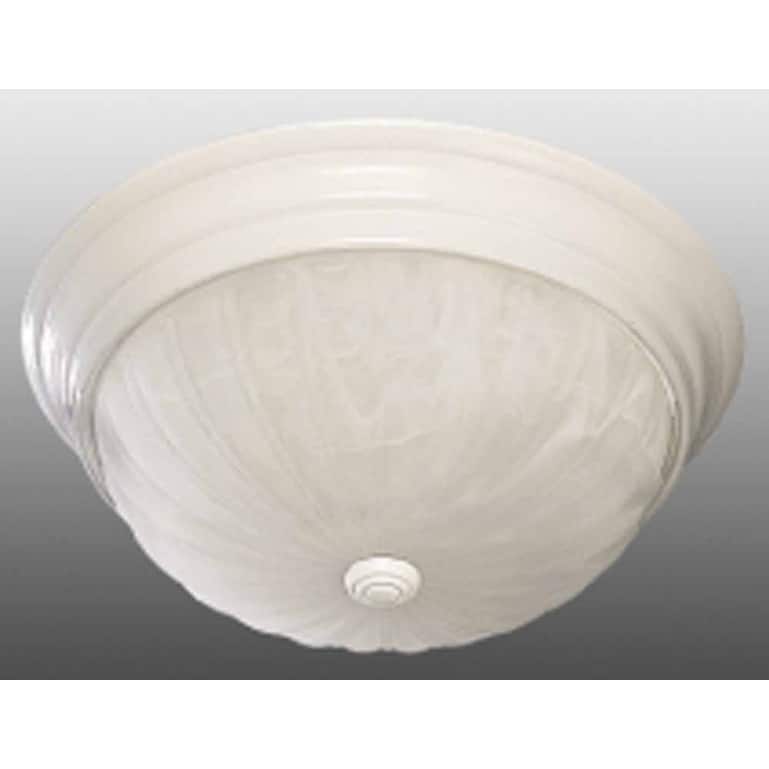 Volume Lighting V7732 Marti 2 Light 13" Wide Flush Mount Bowl Ceiling - White
