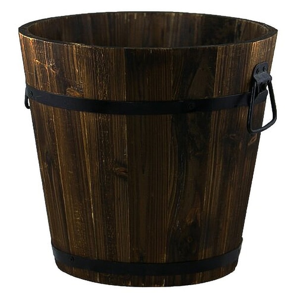 Your Choice Garden Wooden Whiskey Barrel Planter.. Opens flyout.