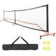 preview thumbnail 6 of 10, Red Steel and Fiberglass Volleyball Net, 14ft Wide, Adjustable Height, Portable and Weather-Resistant