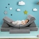 preview thumbnail 3 of 30, Convertible Kids Sofa Playset with Zipper