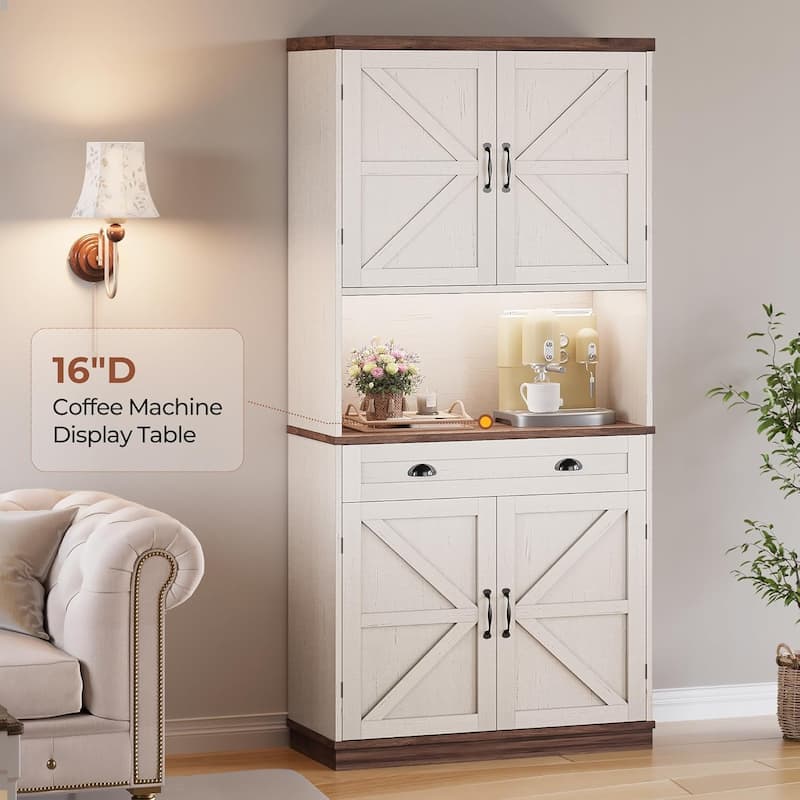 Farmhouse Kitchen Storage Cabinet Pantry Cabinet Home Bar