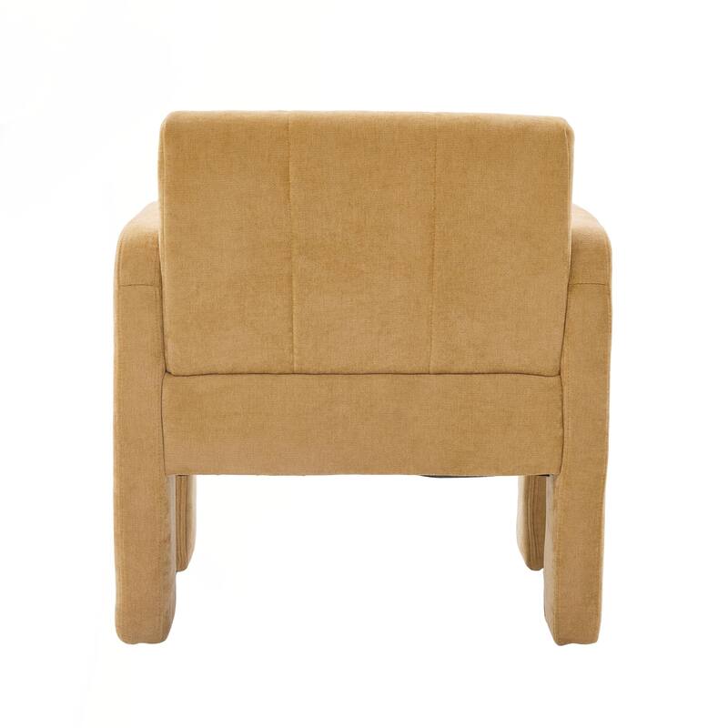 Modern Minimalist Casual Single Armchair Living Room, Bedroom, Office Area Upholstered Chair Comfortable Padded Armchair