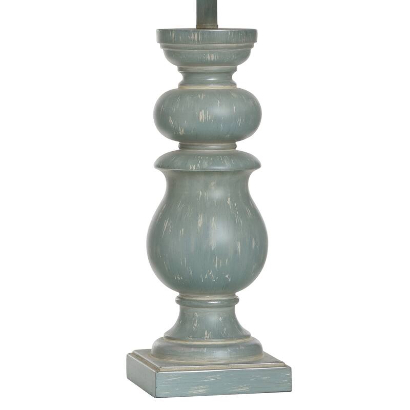 Darcy Polyresin Table Lamp - Linen Shade