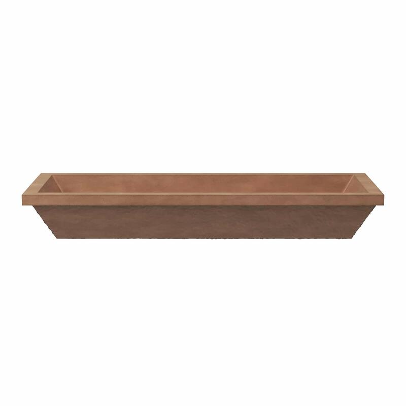 Native Trails NSL3715 NativeStone 37" Rectangular Concrete Undermount
