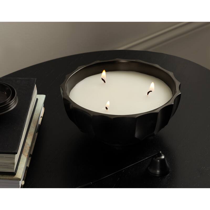 Kate and Laurel Plete Round Wax Candle Bowl