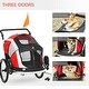 preview thumbnail 4 of 15, Aosom 2-in-1 Pet Bike Trailer, Dog Stroller, Small Pet Bicycle Cart Carrier with Safety Leash, and Easy Fold Design
