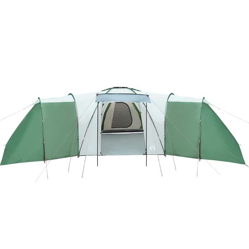 vidaXL Family Tent Dome 12-Person Green Waterproof - 330.7" x 283.5" x 78.7"