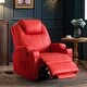 preview thumbnail 40 of 45, Mcombo Electric Power Recliner Chair with Massage and Heat, Faux Leather 7050