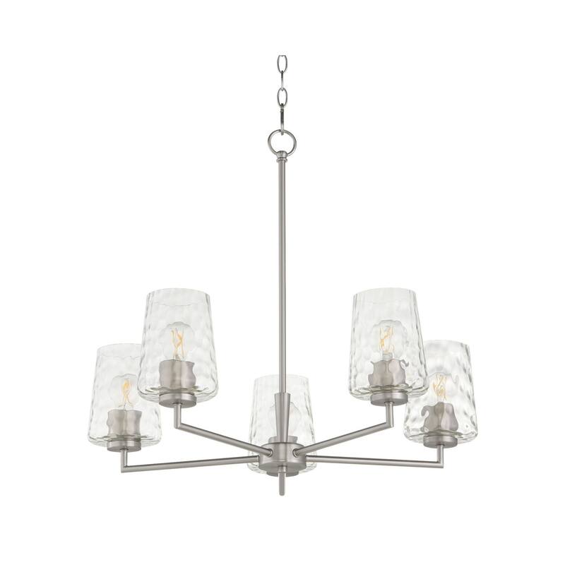 Quorum International 6204-5 Belinder 5 Light 27" Wide Chandelier - Satin Nickel
