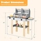 preview thumbnail 3 of 8, Gymax Wooden Kids Barbecue Grill Playset Kids Toy Grill w/ Abundant
