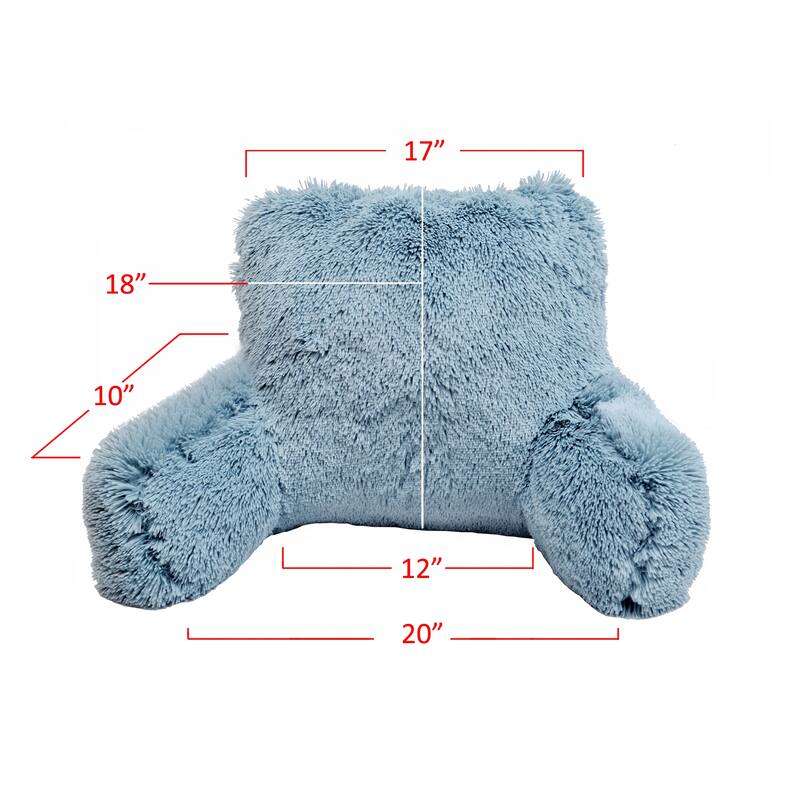 Halsted Shaggy Backrest Pillow