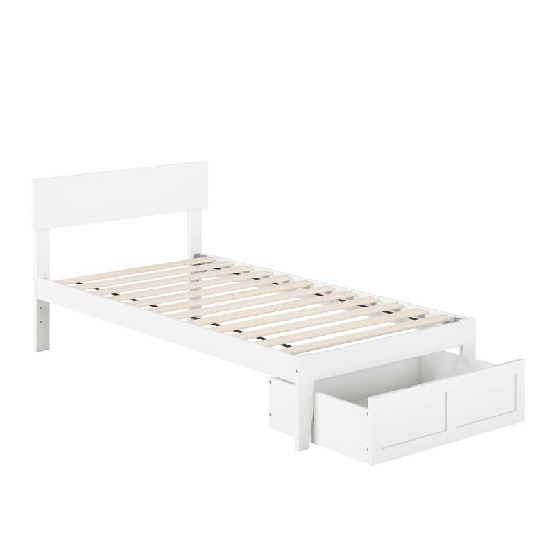 AFI Boston Platform Bed with Foot Drawer