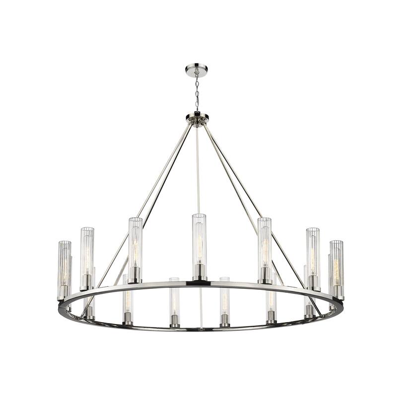 Beau 15 Light Chandelier - Polished Nickel