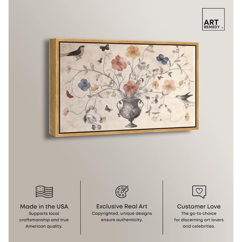 Antique Bouquet Canvas by Art Remedy