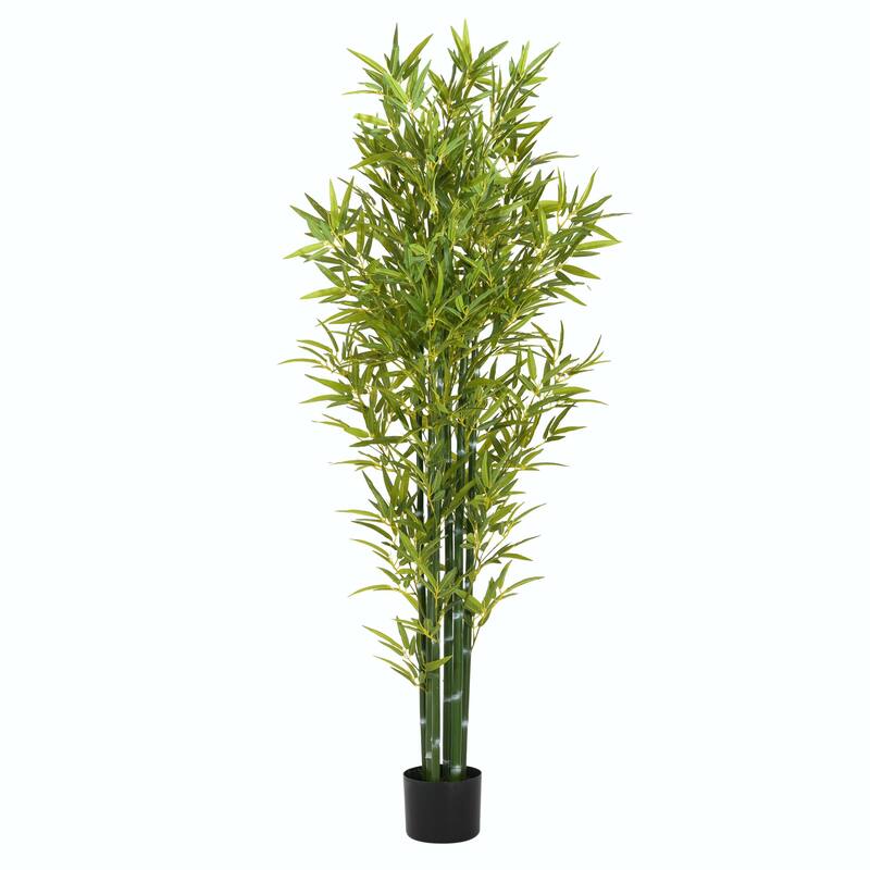 72" Artificial Bamboo with Pots, Set of 2