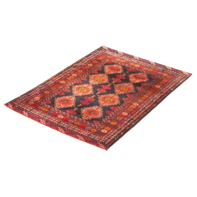 Teimani Black Rug 3'0" x 4'2" - 3'0 x 4'2