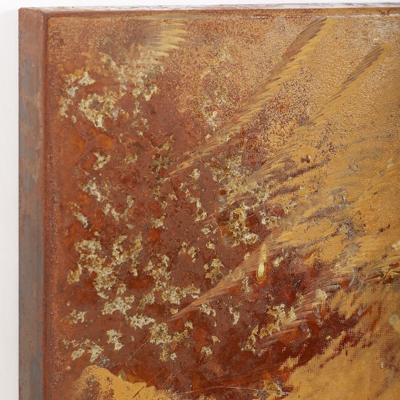 "Natural Beauty 1" Mixed Media Iron Hand Painted Dimensional Wall Art