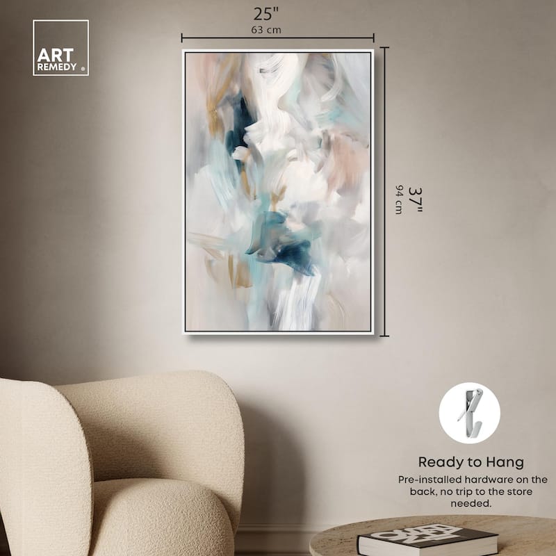 Whispering Colors III Canvas by Art Remedy