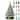 15in Hand Painted Ceramic Christmas Tree  PreLit Tree with Star