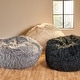 preview thumbnail 1 of 18, Lachlan Glam Faux Fur Bean Bag Chair by Christopher Knight Home